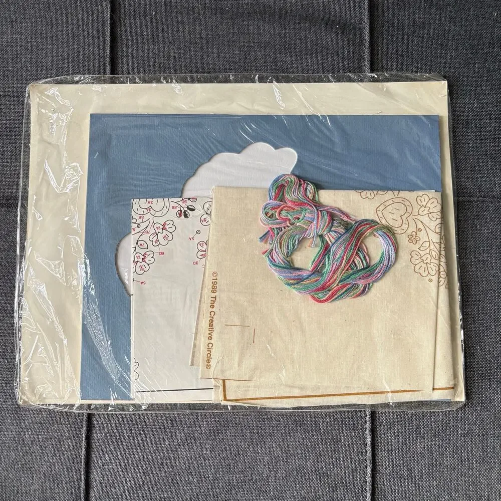 Quack N' Mat 0561 Vintage Stamped Embroidery Kit by The Creative Circle - 1989
